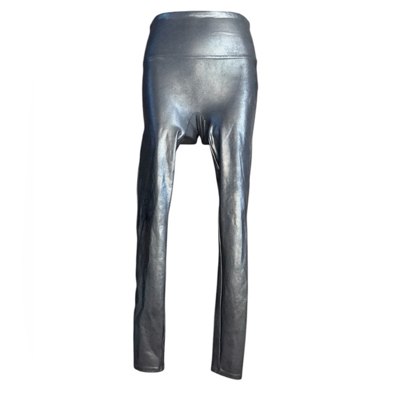 Spanx womens Faux Leather Leggings black high waist  Size small preloved no flaw - Picture 3 of 5